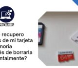 ¿Cómo recupero medios de mi tarjeta de memoria después de borrarla accidentalmente?