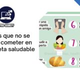 Errores que no se deben cometer en una dieta saludable